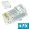 RJ45 Cat.6 2-Piece Connector - 50 τεμ