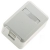 EuroLan wall socket, for 1 keystone, 90°, white (without keystone)