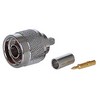 N Male Crimp connector for 195, RG-58 series cable