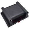 115*40*90mm DIN Rail case black - Top and bottom openings