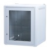 Masterlan - 12U-64-AA1-G-XSZ - 19" RACK Wall Cabinet 12U/400 mm, Glass Door