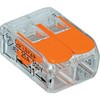 221-412 - 2P WAGO type Terminal Block - Transparent