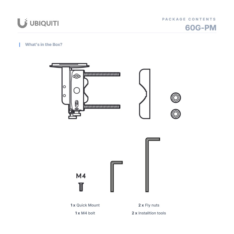 Ubiquiti 60G-PM, Precision Alignment Mount — image 5 of 5