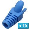 RJ45 Strain Relief Boot - Μπλε - 10 τεμ