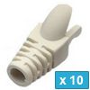 RJ45 Strain Relief Boot - Λευκό- 10 τεμ