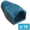 RJ45 Strain Relief Boot - Blue - 10 pcs