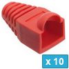 RJ45 Strain Relief Boot - Orange - 10 pcs