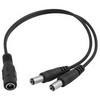 EZ-DCSP2, 1xDC Female to 2xDC Male cable 5.5*2.1mm 40cm