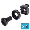 EZ-M6CKB-4 - Rackmount M6 Cage Nuts Screws - 4 pcs