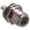 EZ-NB195, N-Type Female Bulkhead Crimp connector for 195, RG-58 series cables