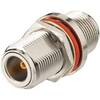 EZ-NF2NFB, N-Type Female Bulkhead to N-Type Female Adapter