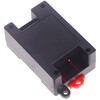 EZ-P06B, 82*54*32 mm Plastic case black - Top and bottom openings