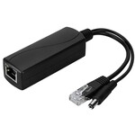 EZ-PD10S, 24v to 12V 1.2A Out 10/100Μ PoE Splitter - Black