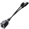 EZ-POEPA04, 10/100M Passive PoE Injector Shielded Black