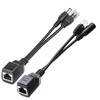 EZ-POEPPBS, 10/100M Passive PoE Injector + Splitter Pair Shielded Black