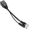 PoE 10/100 Passive Splitter - Cat6 - Black