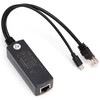 802.3af/at - 48v to 5V/2A 10/100 PoE Splitter - Micro USB - with isolation