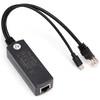 EZ-PSA05U, 802.3af/at - 48v to 5V/2A 10/100 PoE Splitter - Micro USB - with isolation