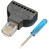 EZ-RJ4528P, RJ45 Male To 8 Pin Terminal Screw Adapter