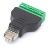 EZ-RJ4528RP, RJ45 Male To 8 Pin Terminal Removable Screw Adapter