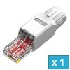 EZ-RJ456AUTW - Cat.6A, RJ45 unshielded Connector, White, Tool Free - 1 pc