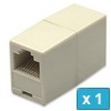 RJ45 Ethernet Coupler System, Cat.5e - Μπεζ