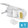 EZ-RJ45 - Cat.7, Shielded 2-Piece Connector with DoveTail - 1 pc