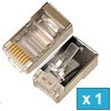 RJ45 Shielded  Connector, Cat.5e - 10pcs