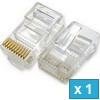 RJ45 Modular Connector, Cat.6 - 10 pcs