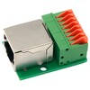 EZ-RJ45SAP, RJ45 Female To 8 Pin Push-in Spring Screwless Terminal Block
