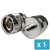 EZ-RSJ2NM, RP-SMA Female / Jack to N-Type Male Adapter