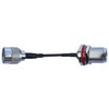EZ-RPTNCP2NB25, RP-TNC Plug to N-Type Bulkhead 25cm