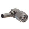 SMA Male Right Angle Crimp connector for 100, RG-174 series cable