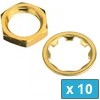 SMA  / RP-SMA Hex Nut and Washer - Gold Plated