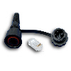 Industrial RJ-45 passthrough Plug