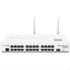 CRS125-24G-1S-2HnD-IN 24x Gigabit Ethernet layer 3 Smart Switch, 1x SFP cage, LCD, 1000mW 802.11b/g/n Dual Chain wireless, 600MH