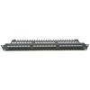 Masterlan - PP61-24-MS - Patch Panel 19" 24 x RJ45, Cat6, tie bar, Μαύρο