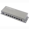 8-Port Passive 10/100 PoE Injector - Steel - cat6