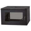 StalFlex - RC19-6U-450GG - Rack Cabinet 19" 6U, 450mm, Glass Door, Black