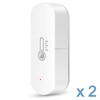 TWTH1-2pack - Tuya WiFi Smart Αισθητήρας Θερμοκρασίας και Υγρασίας - 2τεμ