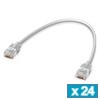 Ubiquiti UACC-Cable-Patch-EL-0.15M-W-24, UniFi Etherlighting patch cable, 0.15m, Cat6, white - 24 pack