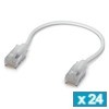 Ubiquiti UACC-Cable-Patch-EL-C6A-0.15M-W-24, UniFi Etherlighting, Cat6a, 0.15m, white -  24-pack