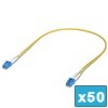 Ubiquiti UACC-OFC-S2-LULU-0.5M-50, OS2 Duplex LC UPC Fiber Patch Cable, 0.5 Meter 50 pcs