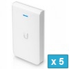 Ubiquiti UAP-AC-IW-5, In–Wall 802.11ac Dual-Radio Access Point - 5 Pack