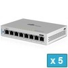 Ubiquiti US-8-5 UniFi Switch 8-Port, 5-Pack - PoE Not Included