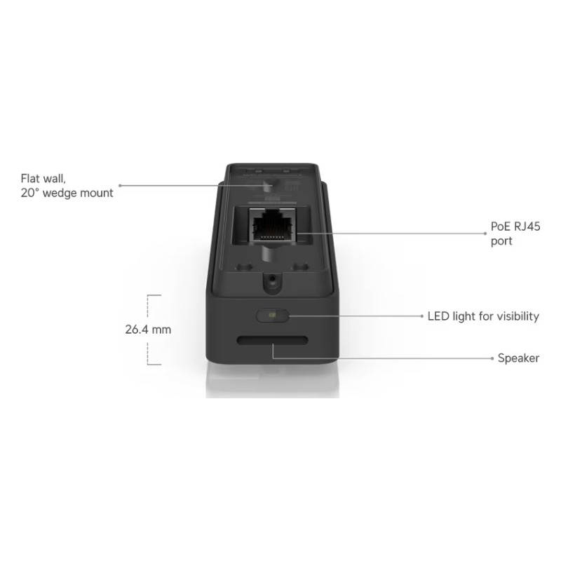 Ubiquiti UVC-Doorbell-Lite-B, UniFi Protect Doorbell Lite Μαύρο — εικόνα 4 από 5
