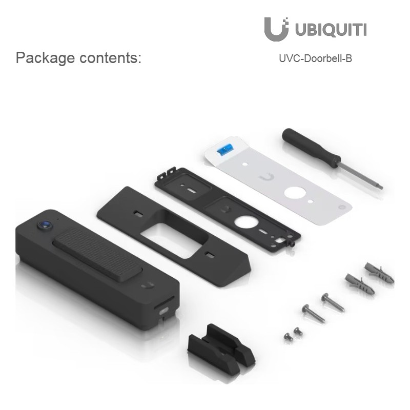 Ubiquiti UVC-Doorbell-Lite-B, UniFi Protect Doorbell Lite Μαύρο — εικόνα 5 από 5