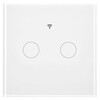 WS-EU2-RFW-N, Tuya Touch Wall Switch WiFi+RF433 - 2 gang, with Neutral