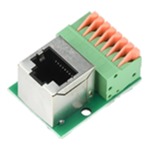 EZ-RJ45SAPV, RJ45 Θηλυκό σε 8 Pin Push-in Spring Screwless Terminal Block Vertical