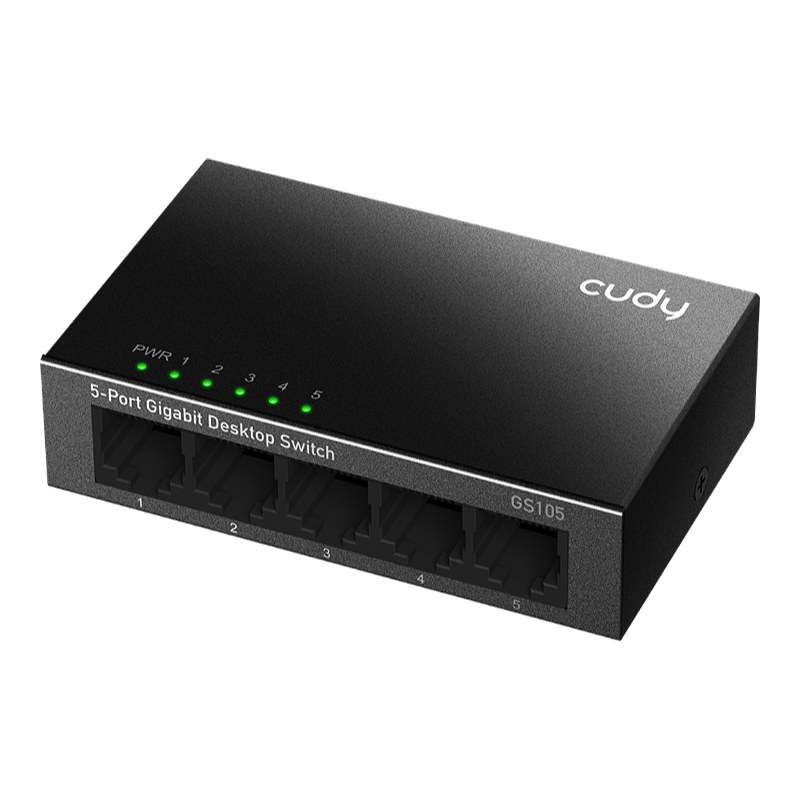 Cudy GS105, 5-Port 10/100/1000Mbps Desktop Switch — image 2 of 4